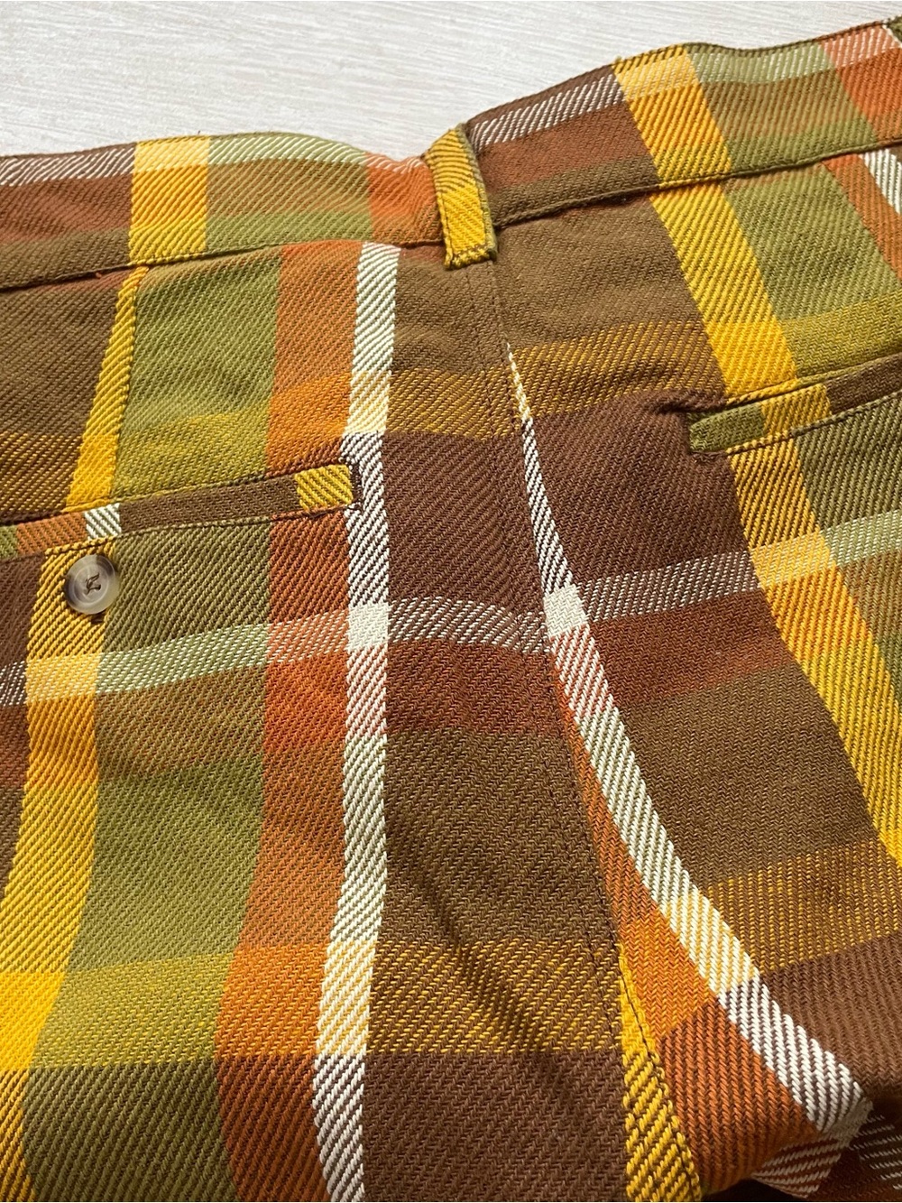 The Hippie Shake Vintage Inspired Get It On Checked Plaid Flare Pants RARE NWT - Picture 7 of 8